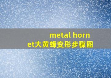 metal hornet大黄蜂变形步骤图